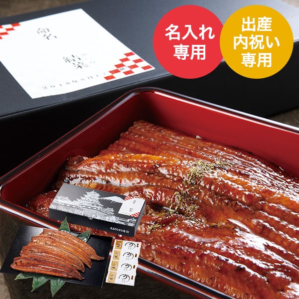 出産内祝い 名入れ 生産者限定 山道養鰻大蒲焼4尾(メーカー直送品)(冷凍便)( ) ギフト 贈答品 JGS cpj お返し 送料無料|コードシーギフトセレクション