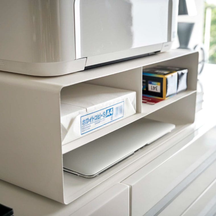 ツーウェイプリンター収納ラック タワー 4348 4349 Tower あす楽 タワーシリーズ ブラック プリンターラック プリンター台 ホワイト 山崎実業 送料無料 品質満点 山崎実業