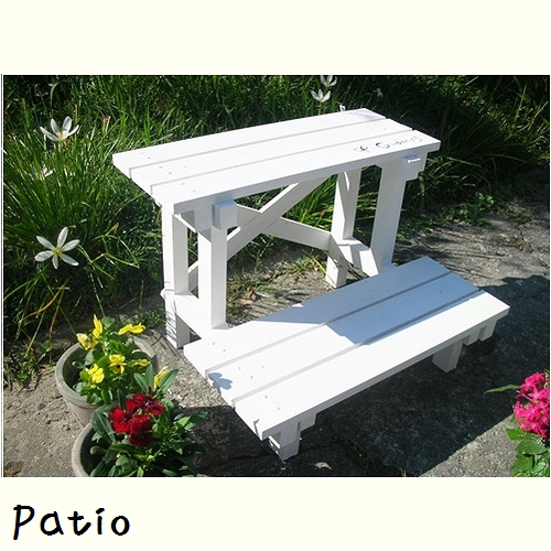 【楽天市場】フラワースタンド2段45cm 木製 おしゃれ 花台 ホワイト：ガーデニング＆雑貨Patio