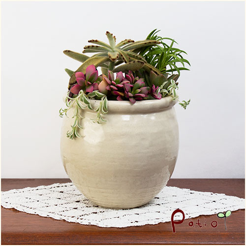 楽天市場 美濃焼 手作り陶器植木鉢 月華 ガーデニング 雑貨patio