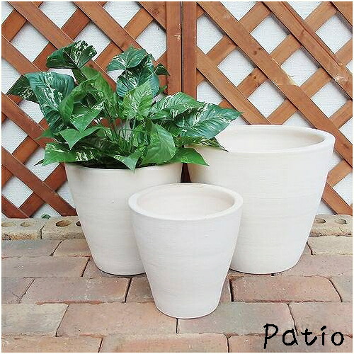 楽天市場】テラコッタ ホワイトスノウ 3点セット ストレート型 【素焼