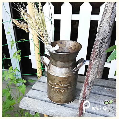 楽天市場】ブリキのアンティークバケツ プランター【鉢カバー