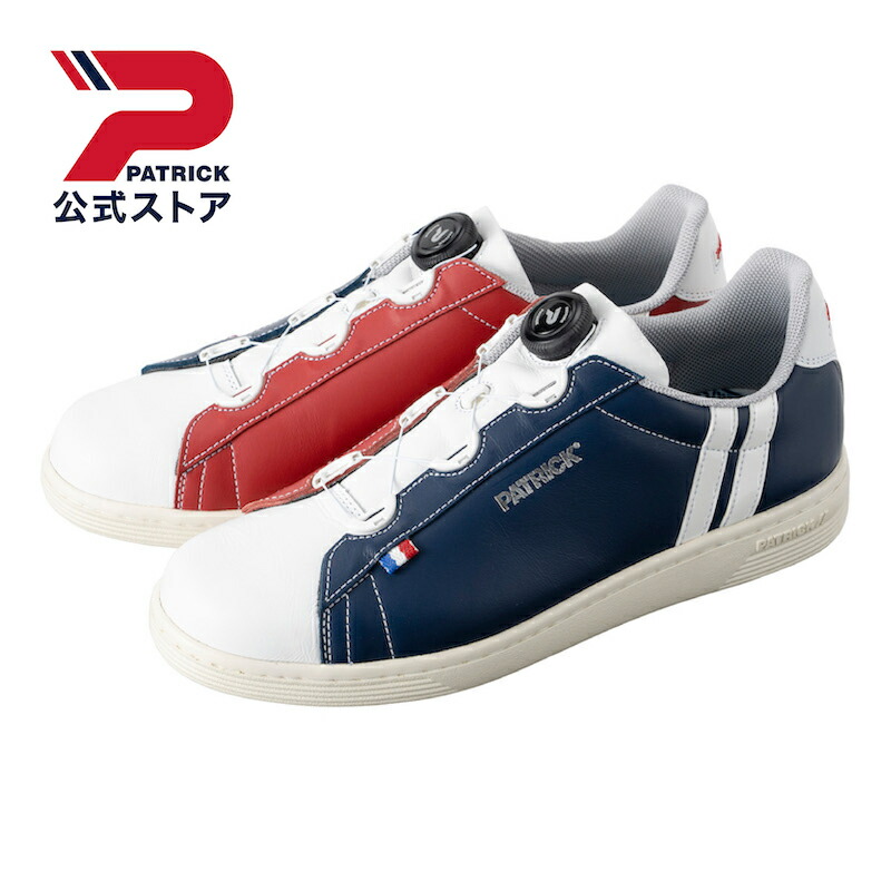 【公式】 PATRICK パトリック QUEBEC-C/SN ケベック カップ スピノン トリコ G3100 ゴルフ 日本製 ゴルフシューズ シューズ 靴 メンズ レディース ユニセックス ローカット MULTI マルチカラー レザー 革 ダイヤル式 グリップ スパイクレス カジュアル シンプル画像