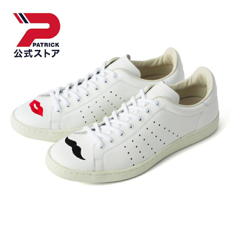 【公式】 【公式限定】 パトリック PUNCH-POP パンチ ポップ ｜ 日本製 スニーカー シューズ 靴 ユニセックス メンズ レディース ｜ ローカット カジュアル シンプル おしゃれ きれいめ 刺繍 ホワイト 白