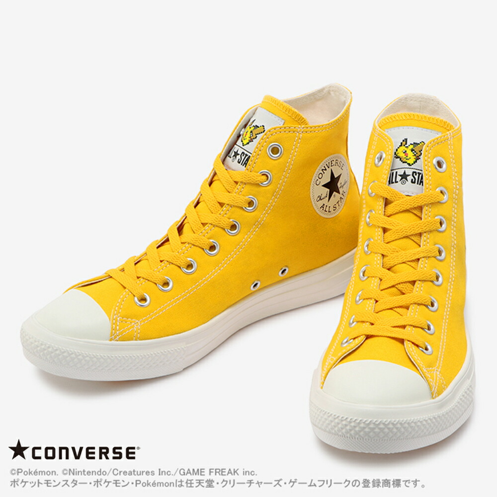 コンバース 【CONVERSE】ALL STAR LIGHT POKEMON HI オールスター ライト ポケモン HI ポケモン ピカチュウ イーブイ ミュウツー レディース メンズ シューズ 靴 ハイカット画像