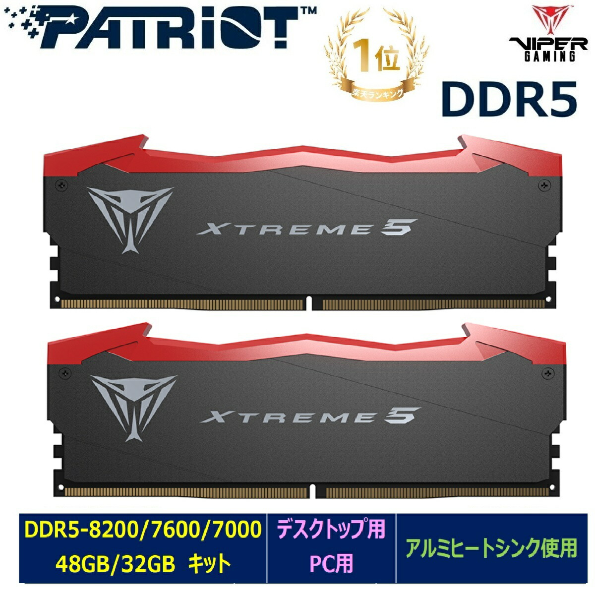楽天市場】Patriot Memory デスクトップ用/PC用メモリViper Venom RGB
