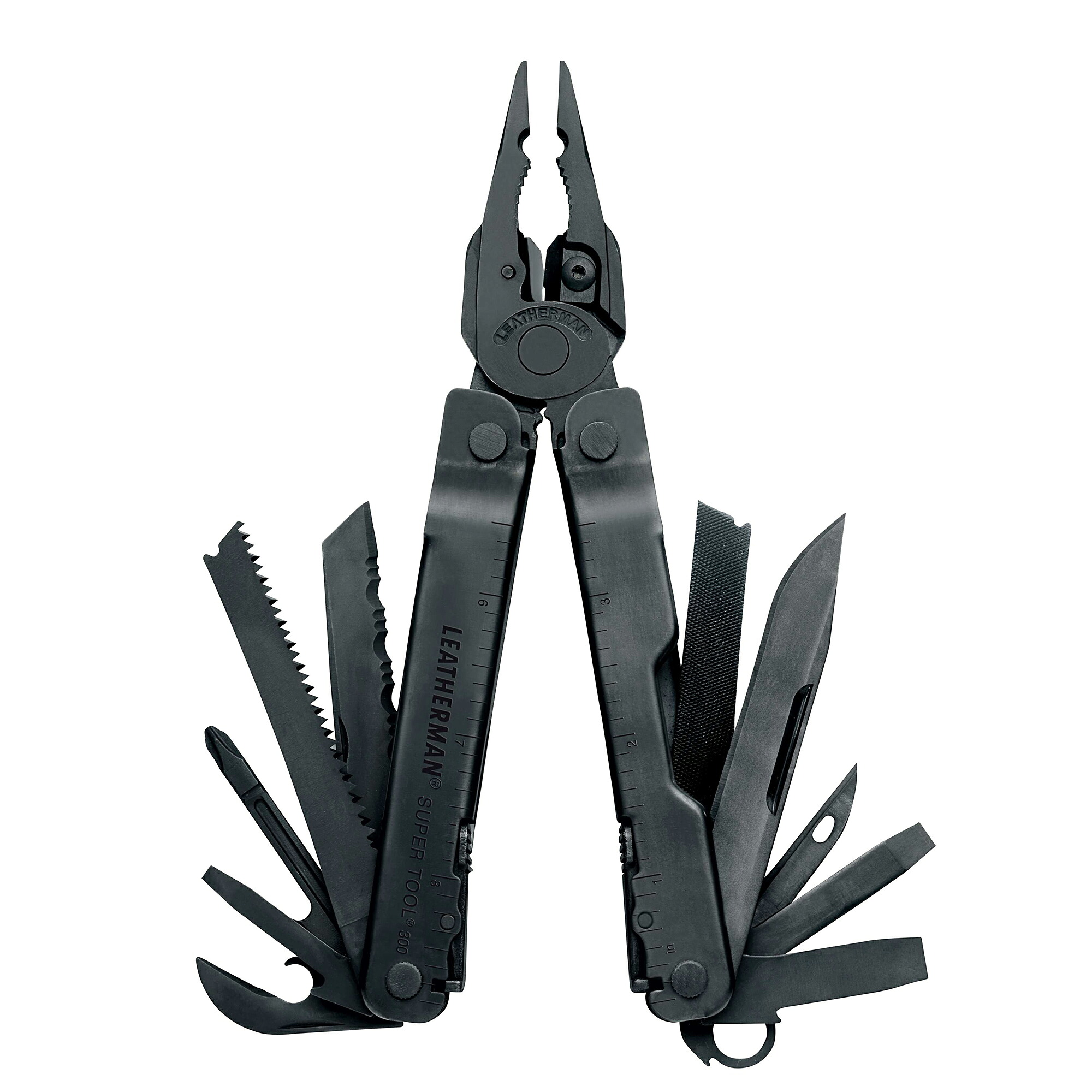 公式 LEATHERMAN レザーマン アウトドア マルチツール 十徳ナイフ キャンプ SUPER TOOL 300 ブラック 防災 日本正規品 25年保証