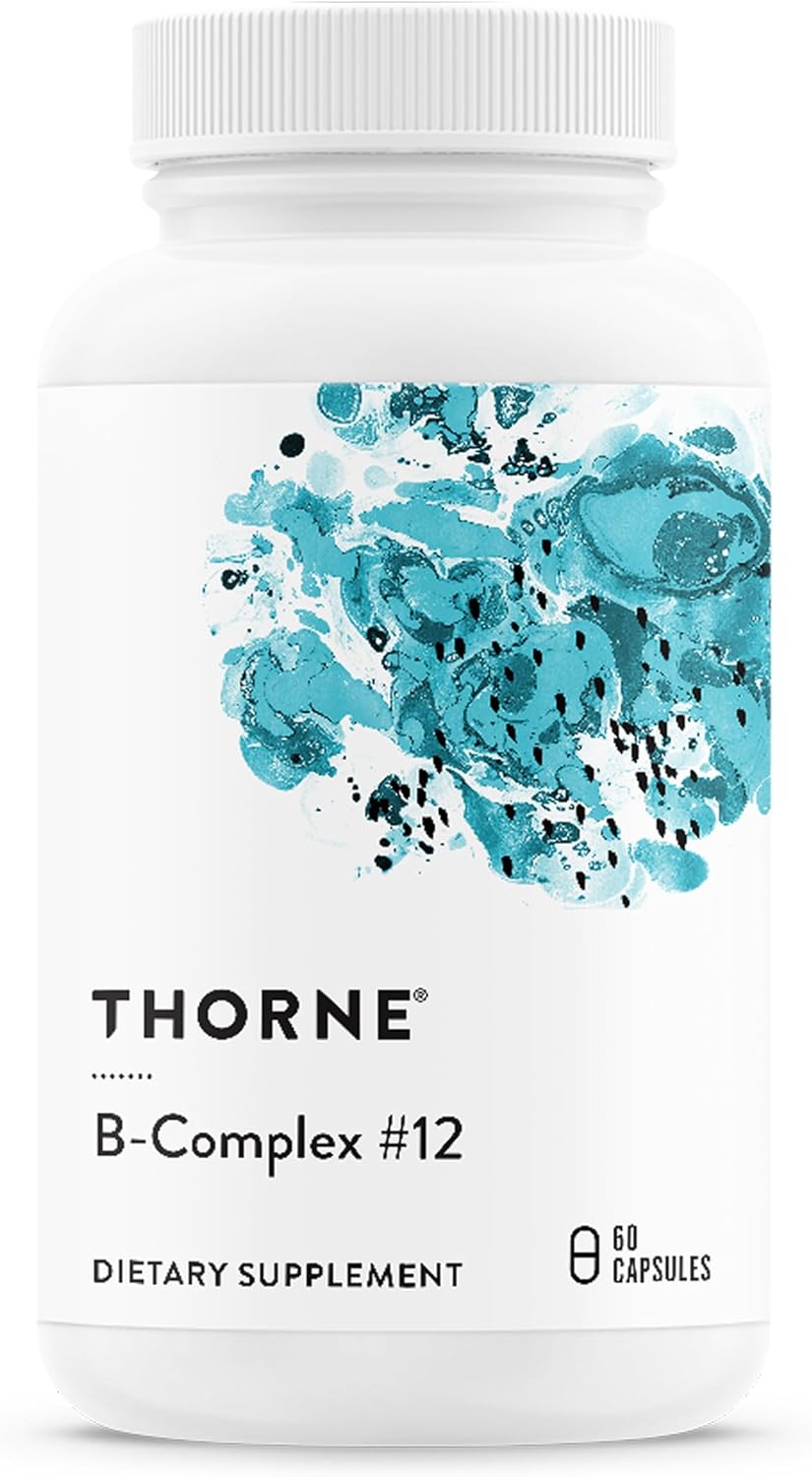 Thorne (ソーン) ビタミンB群サプリメント Bコンプレックス#12 活性型ビタミンB12・葉酸配合 カプセル 60粒
