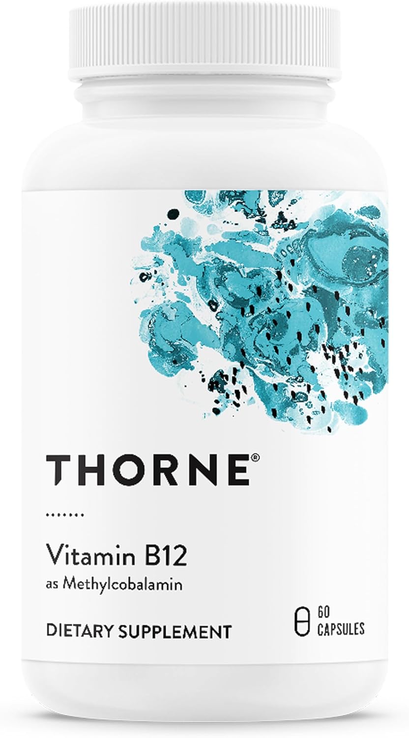 Thorne (ソーン) ビタミンB12サプリメント メチルコバラミン 1mg 動物性食品を摂らない方に カプセル 60粒