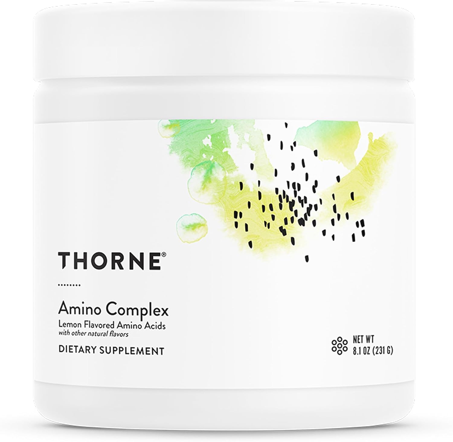 Thorne (ソーン) アミノ酸加えること アミノコンプレックス 檸檬味わい  EAA・BCAA練り合わせる 黒色火薬 227g (8薬局衡オンス)