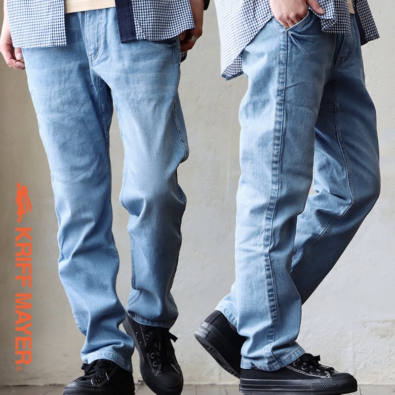楽天市場 パンツ テーパード ロング クライミング ストレッチ ウエストゴム デニム メンズ レディース 40代 50代 イージーパンツ クロップドパンツ テーパードパンツ デニムパンツ Kriff Mayer クリフメイヤー ｐａｔｙ