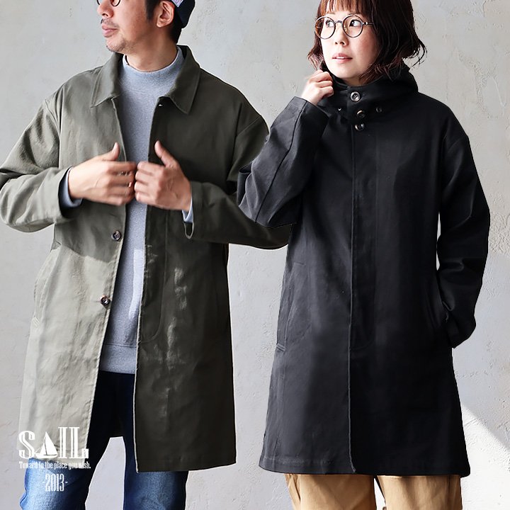 楽天市場】コート ロングコート デニム レディース ステンカラー