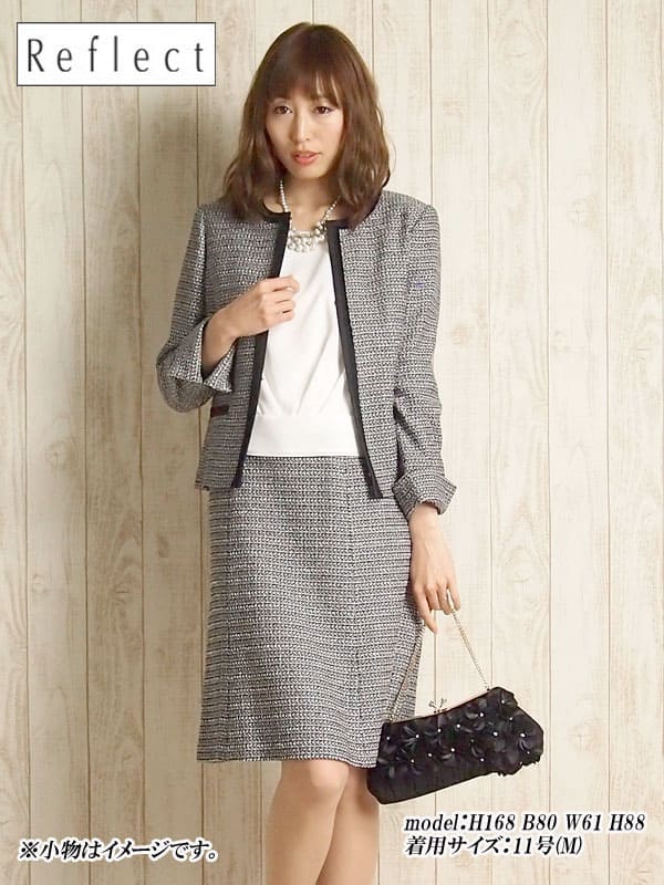 上質な百貨店ブランドのドレスをリーズナブルにレンタルで 謝恩会 結婚式 スーツ パーティー 二次会 卒園式 パーティ ドレス 披露宴 レディース フォーマル 2次会 発表会 お呼ばれ 通販 レンタル レンタルスーツ セレモニーツィードワンピーススーツ11号 Pa11