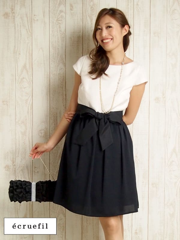 ワンピース 結婚式 レンタル 上質な百貨店ブランドのドレスをリーズナブルにレンタルで パーティー Ecruefil パーティードレス ワンピース 二次会 Fy16ren07 ドレス3点コーディネイトレンタル9号 レンタルドレス Pa9 ドレス レディース レンタル Milli De L Air