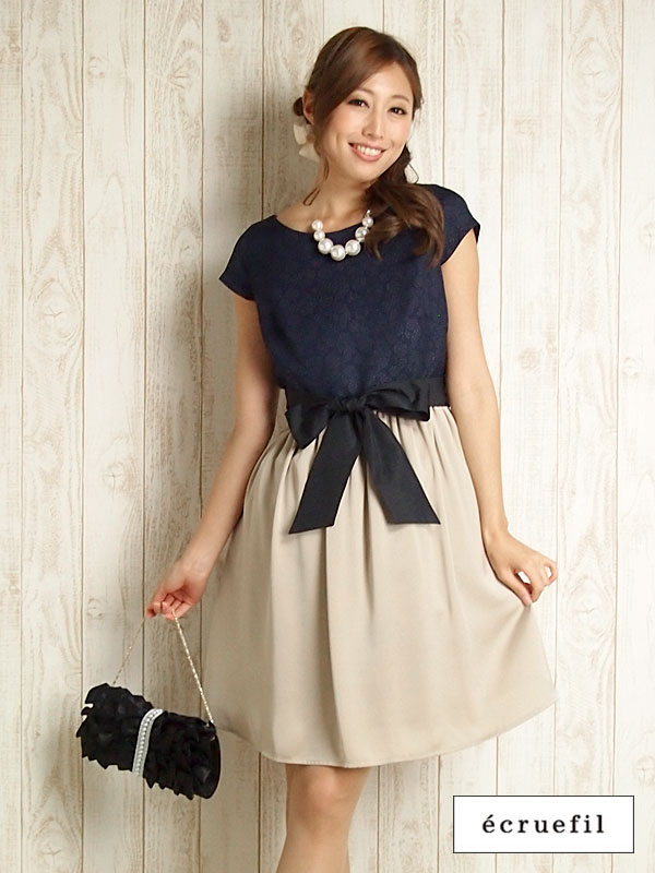 上質な百貨店ブランドのドレスをリーズナブルにレンタルで レンタル ドレス Fy16ren07 パーティードレス ワンピース ドレス 結婚式 レンタル 二次会 パーティー レディース レンタル レンタルドレス ドレス3点コーディネイトレンタル9号 Pa9 Milli De L Air エクリュ