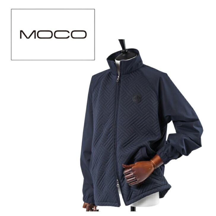 ゴルフシャツ MOCO 50 MOCO モコ 半袖ポロシャツ チェック柄 グレー系 50 ゴルフウェア