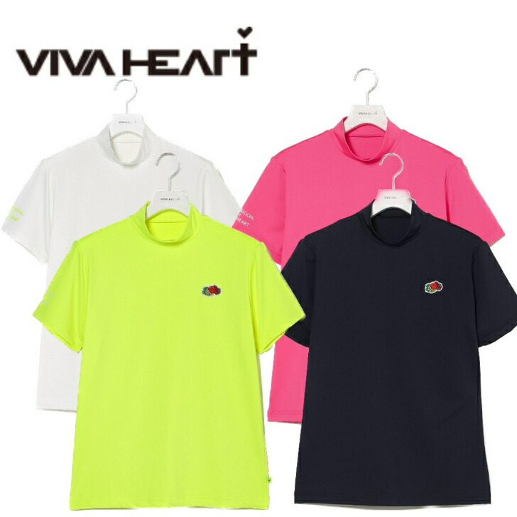 SALE！ VIVA HEART ビバハート FRUIT OF THE LOOM メンズ ゴルフ ゴルフウェア コラボ 2パック 2枚セット モックネック ストレッチ性 吸水速乾 48/50/52 送料無料 011-28541 セール画像