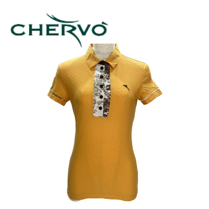 【送料無料】 60％OFF！OUTLET！CHERVO シェルボ レディース ゴルフウェア ポロシャツ ポロ ストレッチ性 UVカット タイトめ 40 032-26441 セール SALE｜Pauls　for　green