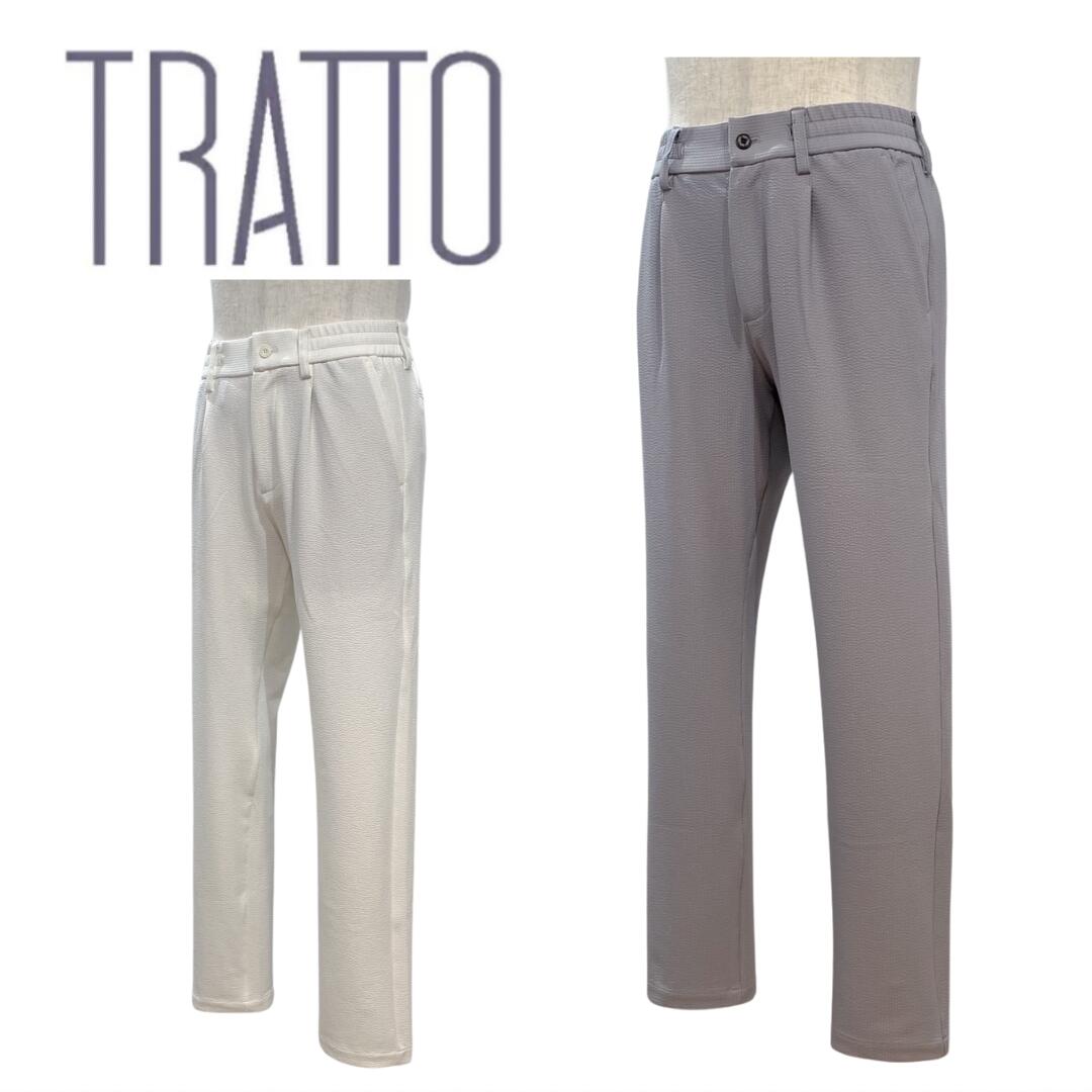 サイズ：79 TRATTO トラット 31-7211210 パンツ  ホワイト系 [240101416686] ゴルフウェア メンズ ストスト 新品】TRATTO トラット 31-7211210 パンツ ホワイト系 79 ゴルフ