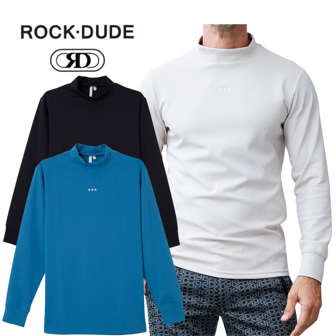 【貨物輸送無料】 ROCK DUDE ロックデュード ネオプレーンビットモック メンズ ゴルフ ゴルフ御召しもの モックネック 長袖 伸ばすこと 伸縮性 M/L/XL  11-169107 SALE 大売り出し