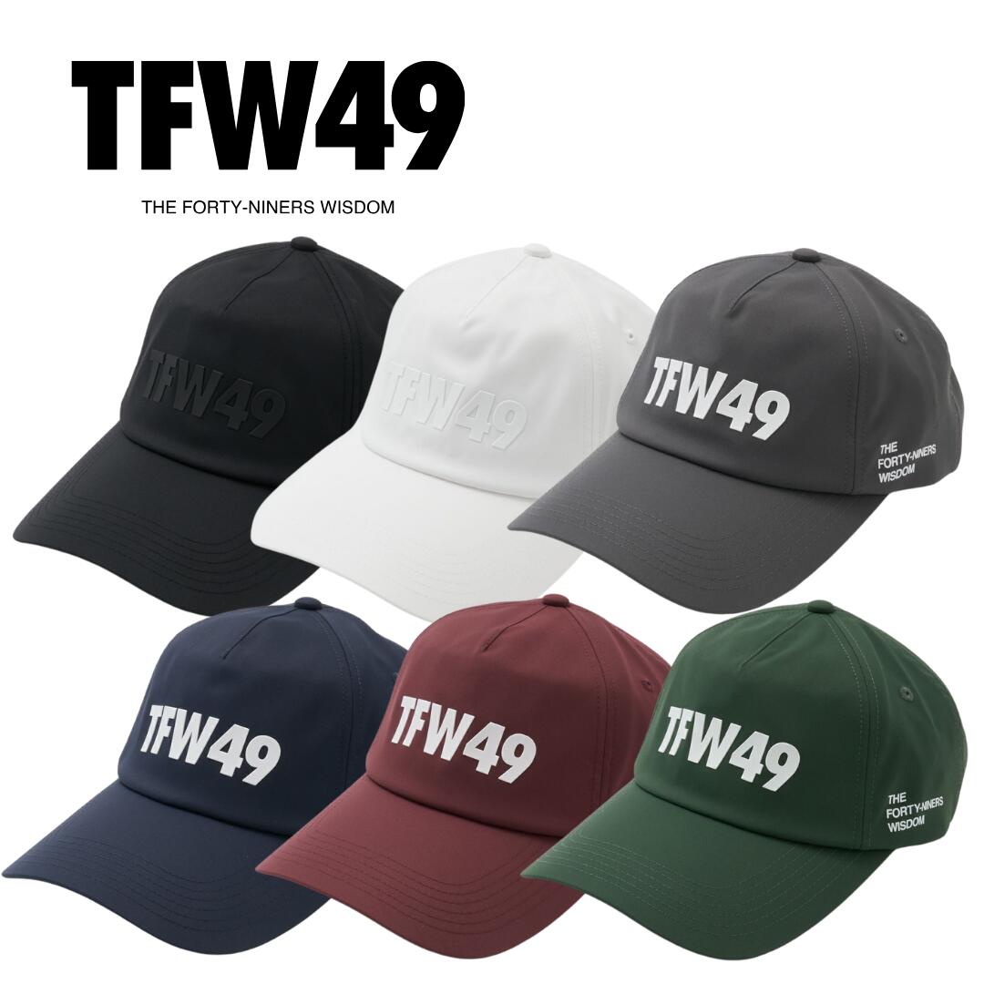 【送料無料】 TFW49 junhashimoto TFW49 5PANEL CAP メンズ レディース キャップ 帽子 撥水性 サイズ調整可能 ギフト プレゼント T132420012｜Pauls　for　green