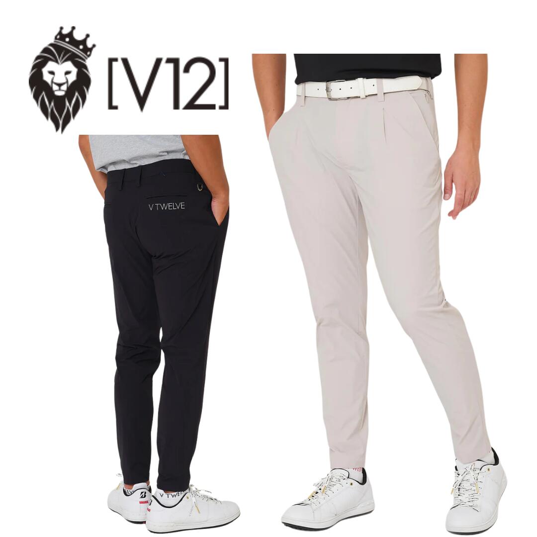 【送料無料】 V12 ブイトゥエルブ OT PANTS メンズ パンツ ゴルフ ゴルフウェア 接触冷感 ワンタック ストレッチ M/L V122510-PN07