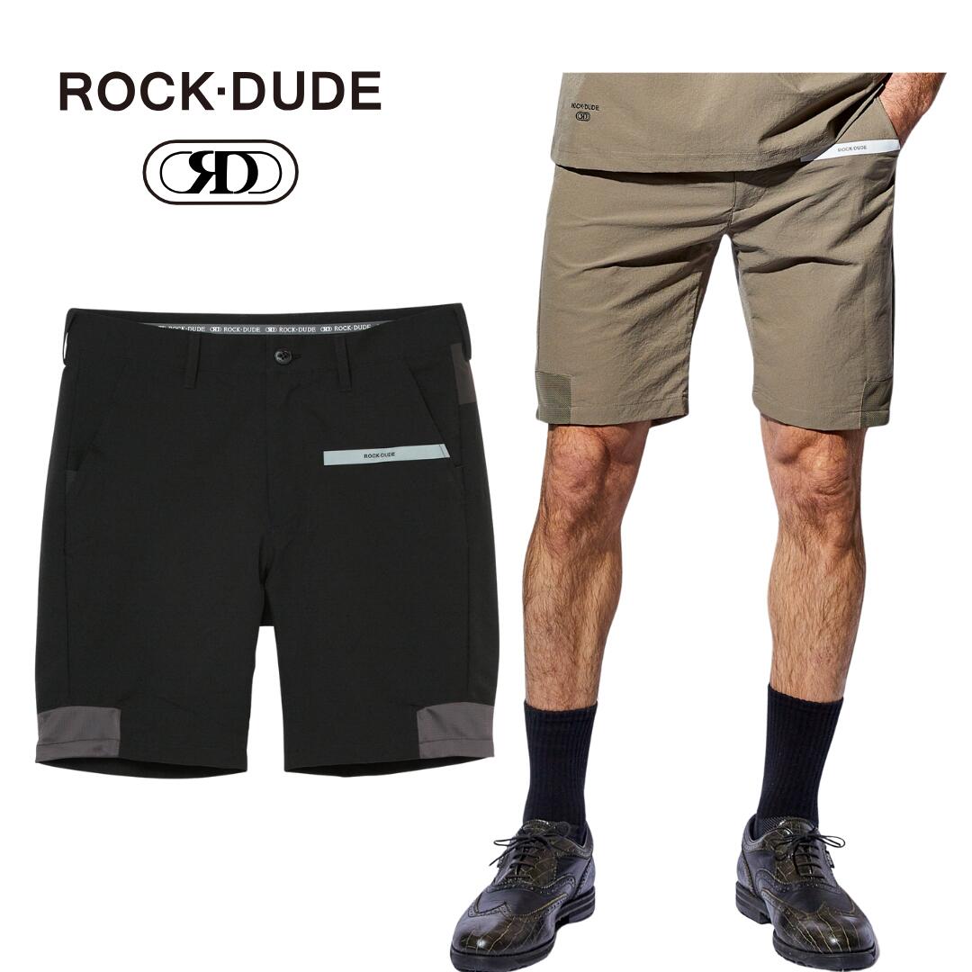 【送料無料】 ROCK DUDE ロックデュード メッシュライトショーツ メンズ ゴルフ ゴルフウェア ショートパンツ ストレッチ 撥水 防シワ 通気性 速乾 02/03 M/L 11-475305
