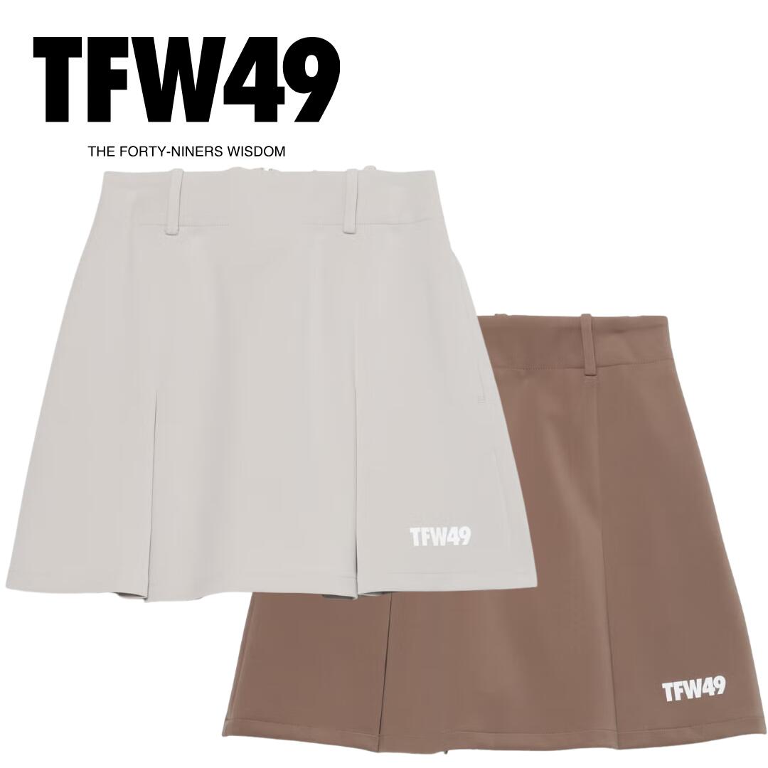 【貨物輸送無料】 TFW49 ティーエフダブリューフォーティーンナイン BOX PLEATED SKIRT レディース ゴルフお召しもの スコート UVとり捨てる 肌付き付き添い人 L大きさ TL07261005