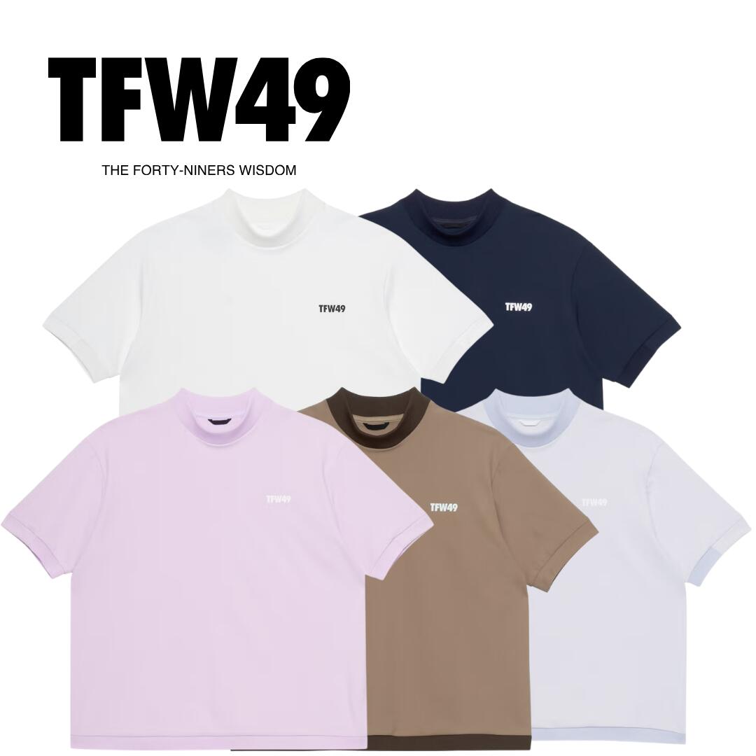 【貨物輸送無料 】 TFW49 ティーエフダブリューフォーティーンナイン RELAX HALF MOCKNECK TEE レディース ゴルフお召しもの モックネック UVとり捨てる 当たること冷感 吸水速乾 通気性 透け押しとどめる L大きさ  TL10261016