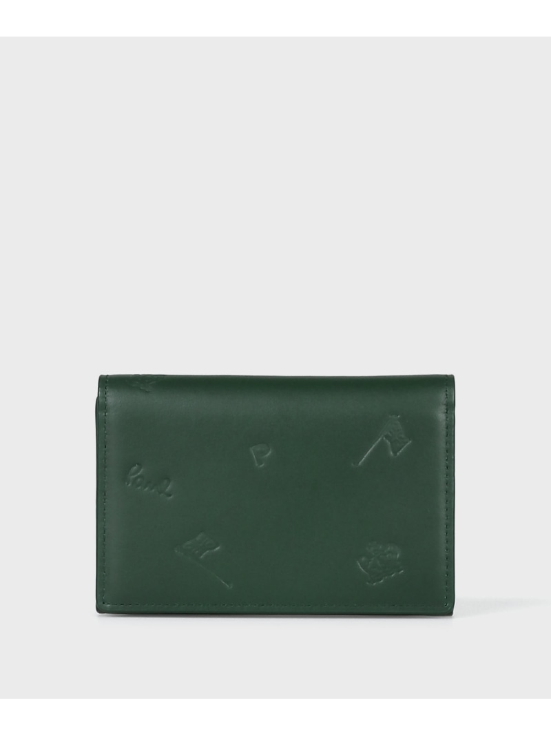 【SALE／40%OFF】【公式】PS Paul Smith ドローイング 名刺入れ Paul Smith ポール・スミス　アウトレット 財布・ポーチ・ケース 名刺入れ・カードケース グリーン【RBA_E】【送料無料】[ Fashion]