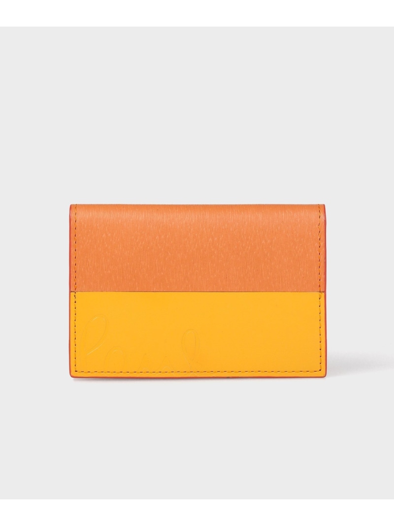 【SALE／30%OFF】【公式】カラーブロックストライプ カードケース Paul Smith ポール・スミス　アウトレット 財布・ポーチ・ケース パスケース・定期入れ オレンジ【RBA_E】【送料無料】[ Fashion] 8,201円