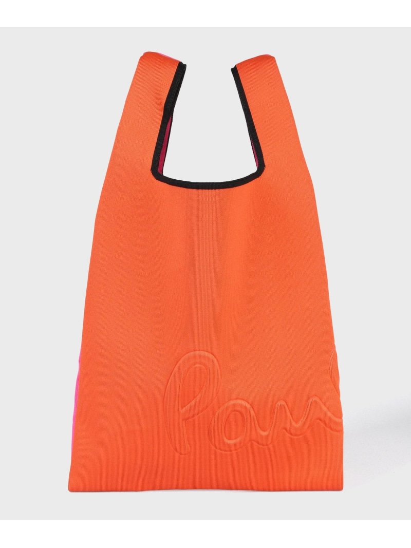 【SALE／40%OFF】【公式】グラフィックニット トートバッグ Paul Smith ポール・スミス　アウトレット バッグ トートバッグ オレンジ【RBA_E】【送料無料】[ Fashion] 12,652円