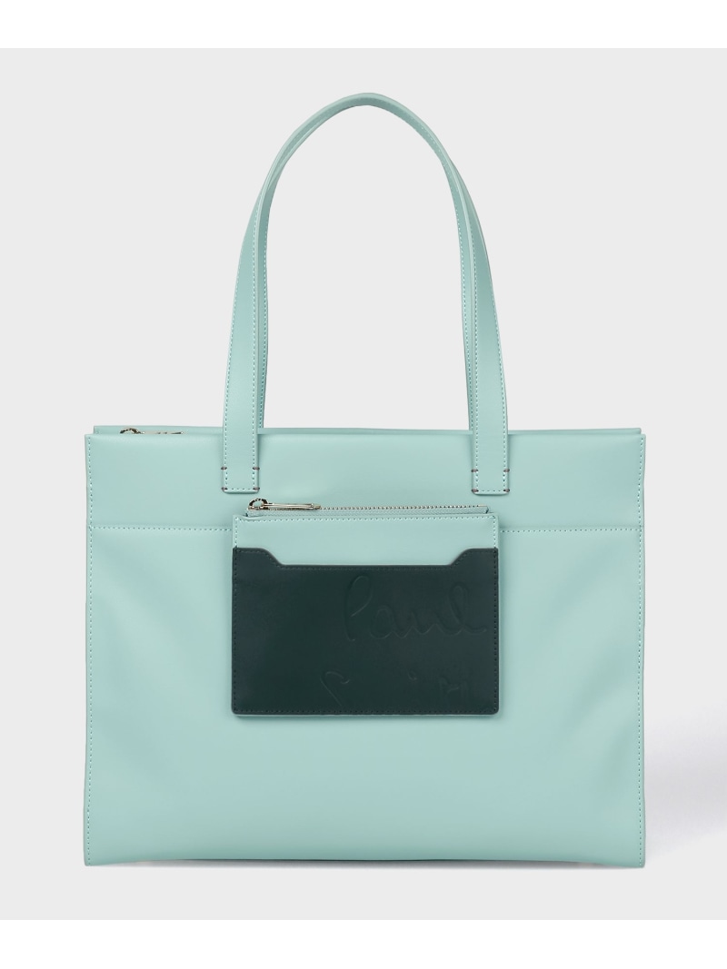 【SALE／40%OFF】【公式】リムーバブルポーチ トートバッグ Paul Smith ポール・スミス　アウトレット バッグ トートバッグ ブルー ベージュ【RBA_E】【送料無料】[ Fashion]