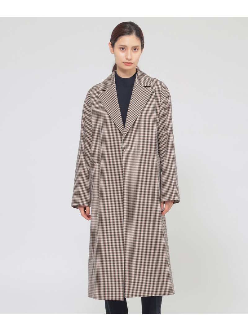 【SALE／40%OFF】トラッドチェック コート Paul Stuart ポール・スチュアート ジャケット・アウター その他のジャケット・アウター レッド【RBA_E】【送料無料】[ Fashion]