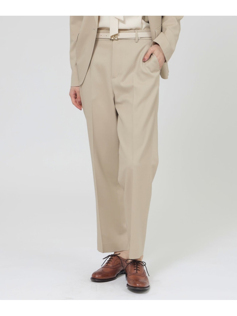 【Nikkei Magazine掲載】ウーステッド パンツ Paul Stuart ポール・スチュアート パンツ スラックス・ドレスパンツ ネイビー ベージュ【送料無料】[ Fashion]