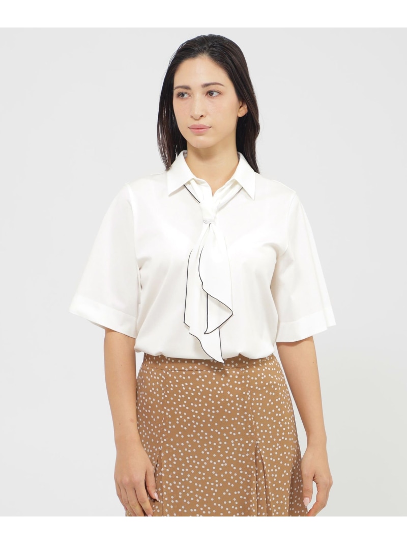【SALE／30%OFF】【Precious掲載】【ウォッシャブル】シールズライト プルオーバー Paul Stuart ポール・スチュアート トップス カットソー・Tシャツ ブルー ホワイト ネイビー【RBA_E】【送料無料】[ Fashion]