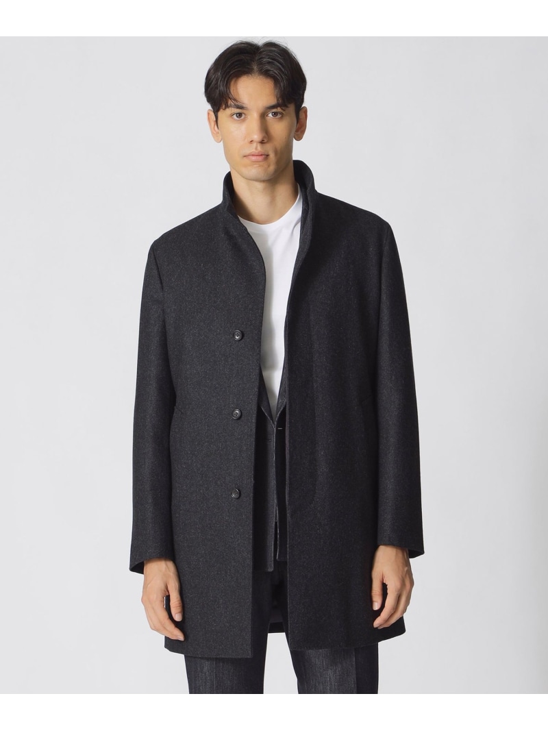 Paul Stuart ポールスチュアート コート 46 チャコールグレー メンズ 楽天市場】【HOUSTON】カシミヤ混スタンドカラーコート Paul Stuart