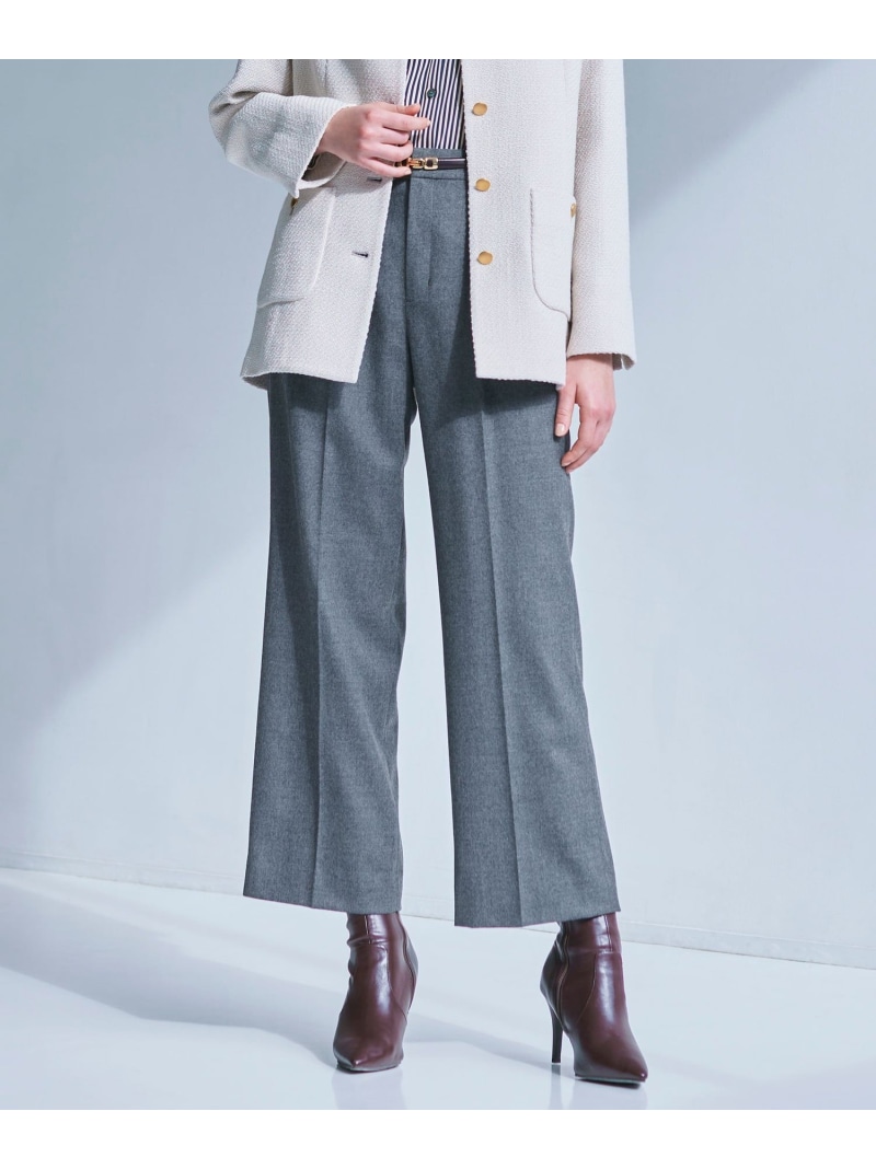 【SALE／60%OFF】ハイカウントフラノ パンツ Paul Stuart ポール・スチュアート パンツ スラックス・ドレスパンツ ネイビー グレー【RBA_E】【送料無料】[ Fashion]