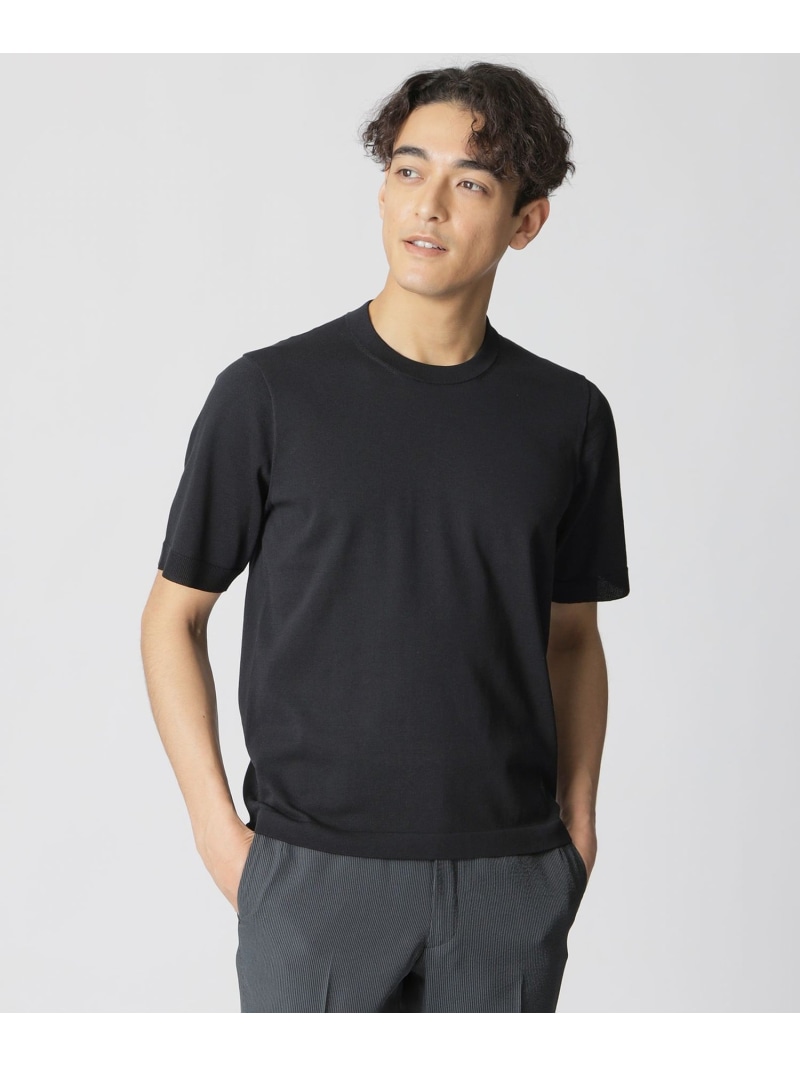 【STUART'S TRAVELER】ドレスニットTシャツ Paul Stuart ポール・スチュアート トップス ニット ブラック グレー ネイビー【送料無料】[ Fashion]