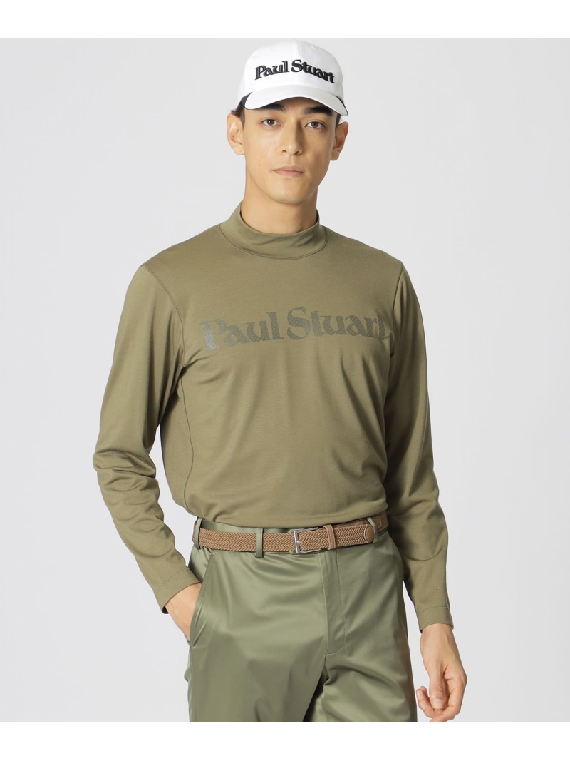 【SALE／47%OFF】【GOLF】ハイネック/モックネック長袖シャツ Paul Stuart ポール・スチュアート トップス カットソー・Tシャツ パープル ブラック ホワイト カーキグリーン【RBA_E】【送料無料】[ Fashion]｜Paul Stuart