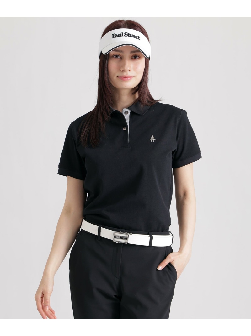 【GOLF Women\u0027s】 なおなお書きアイコニックロゴポロシャツ Paul Stuart 極点・スチュアート トップス スポーツシャツ 黒いこと 白いこと 薄墨色 赤いこと パープル カーキ緑であること 米国海軍 青色【貨物輸送無料】[ Fashion]