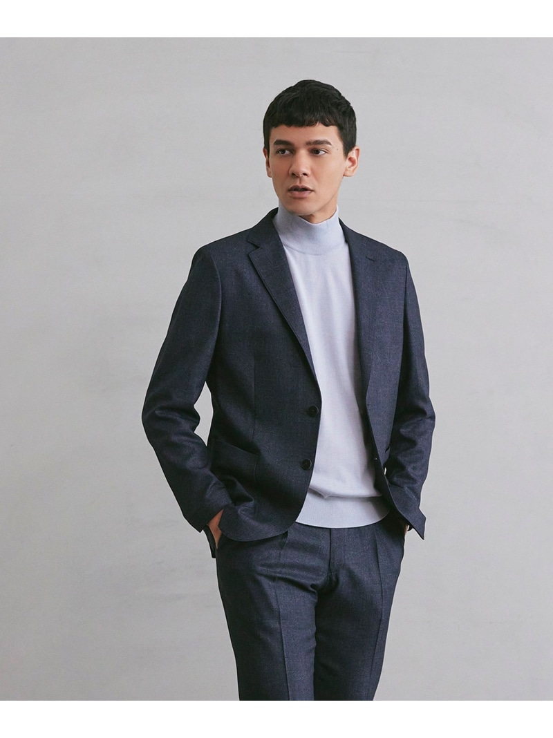 【SALE／34%OFF】【WEB・一部店舗限定】メランジプリントツイルライトジャケット Paul Stuart ポール・スチュアート ジャケット・アウター その他のジャケット・アウター ネイビー【RBA_E】【送料無料】[ Fashion]