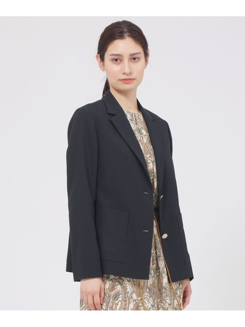 【Nikkei Magazine掲載】【ウォッシャブル】フロータブルカラミストレッチ ジャケット Paul Stuart ポール・スチュアート ジャケット・アウター テーラードジャケット・ブレザー ネイビー【送料無料】[ Fashion]