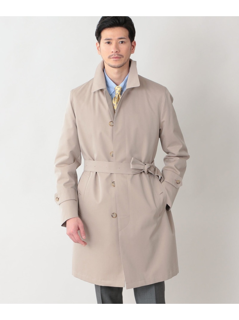 ベントーネハイカウントツイル青森バル色相捩り 撥給水 花粉守る Paul Stuart 柱 スチュアート コート ウインドブレーカー ステンカラーコート ベージュ 海軍 貨物輸送無料 Rakuten Fashion Colegiovictorhugo Cl