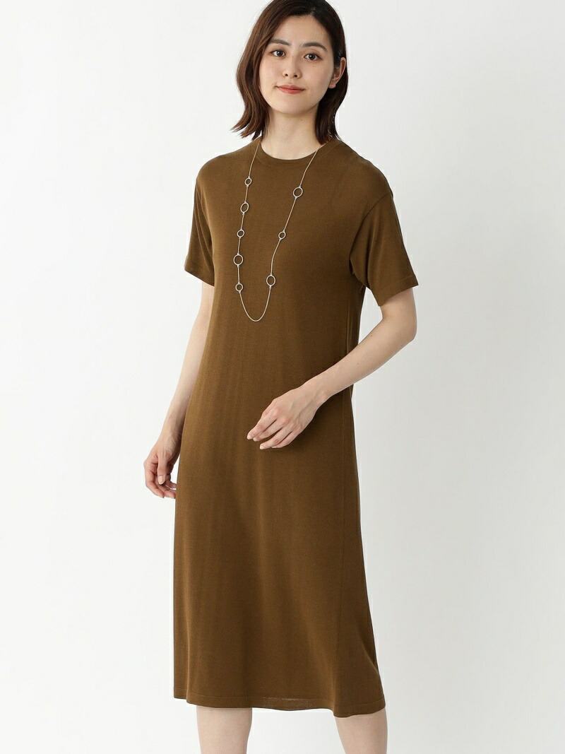 ポール スチュアート Fashion レディースファッション ニットワンピース コンパクトコットンミックス Stuart ワンピース ポール スチュアート Paul コンパクトコットンミックス ウォッシャブル シャツワンピース レディース Paul Stuart ポール スチュアート