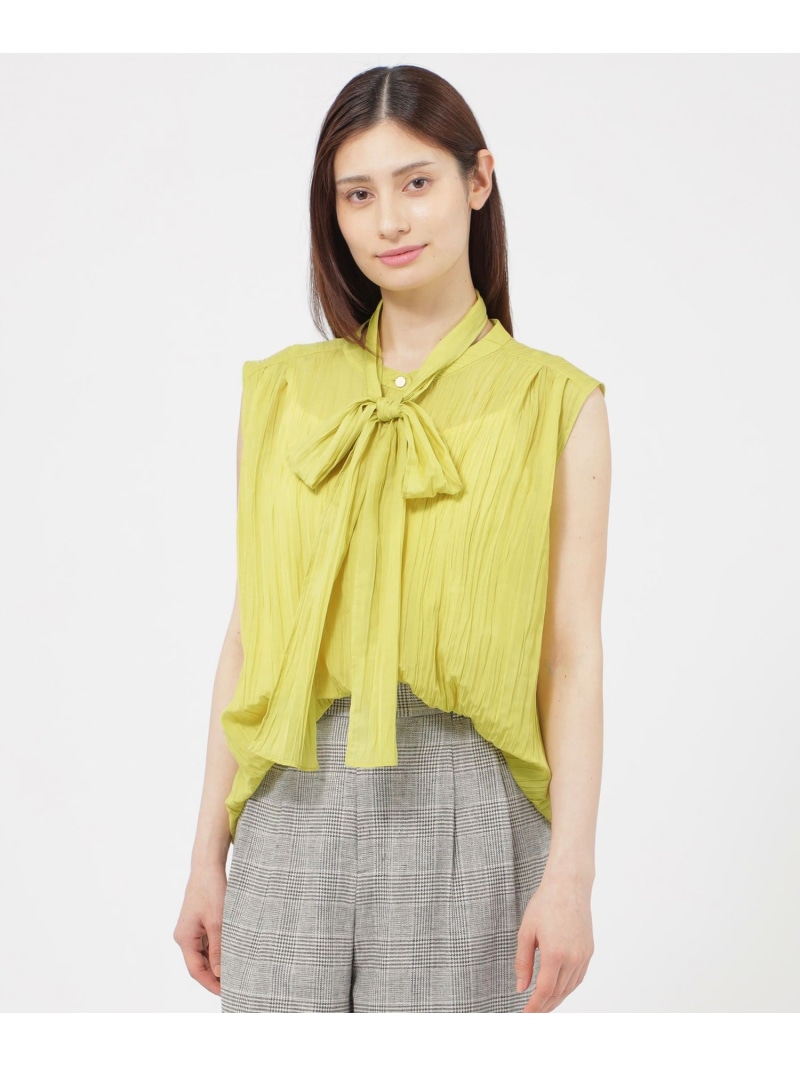 【SALE／18%OFF】【ウォッシャブル】ローンプリーツ ブラウス Paul Stuart ポール・スチュアート トップス シャツ・ブラウス イエロー ホワイト ブラック【RBA_E】【送料無料】[ Fashion]｜Paul Stuart 21,384円