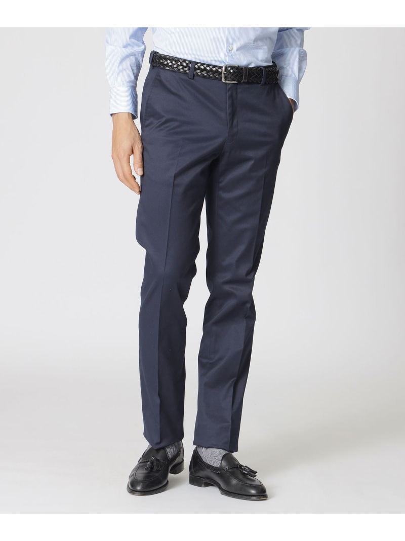 「Adjustable Fit」&「Keep Pressed」 ペルヴィアンピマ*オーガニック綿ドレスチノ Paul Stuart ポール・スチュアート パンツ スラックス・ドレスパンツ ベージュ ネイビー ホワイト カーキグリーン【送料無料】[ Fashion]