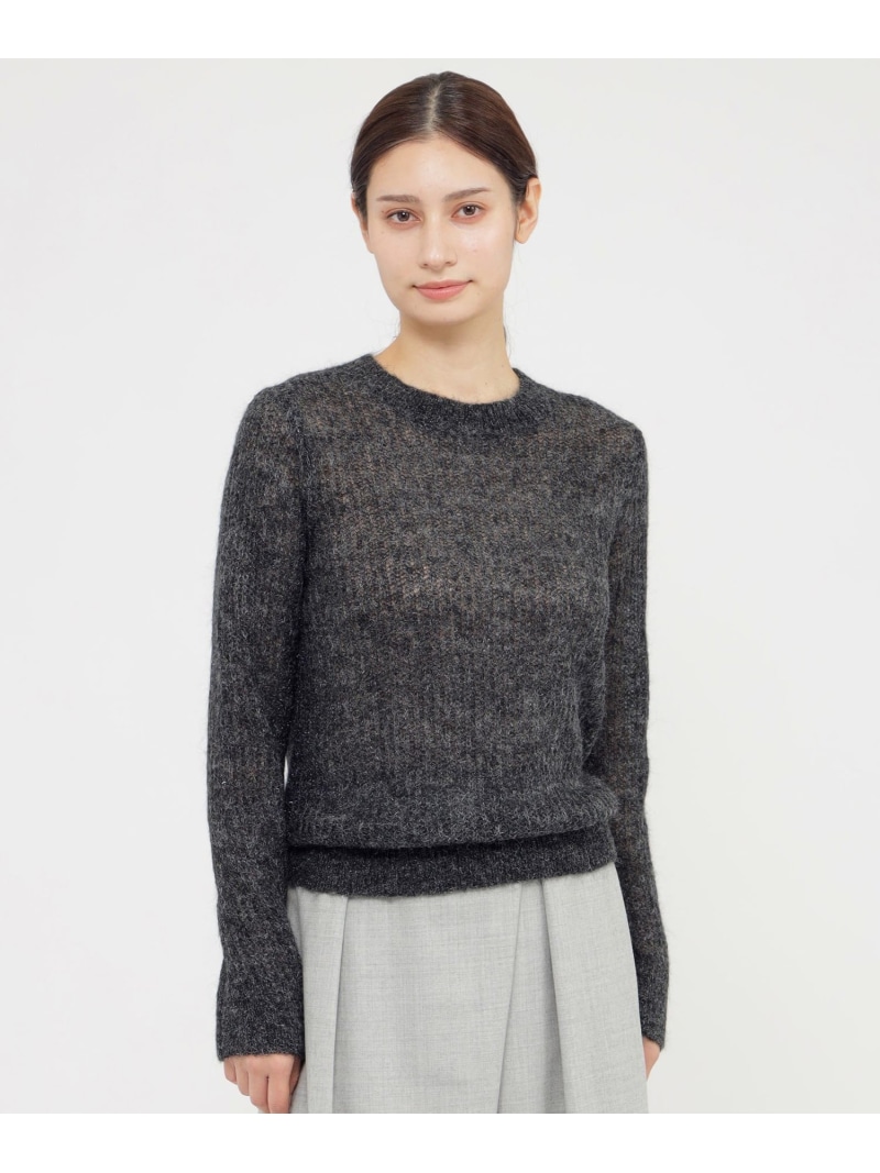 【SALE／30%OFF】【WEB・一部店舗限定】シャギーモヘヤ混 プルオーバー Paul Stuart ポール・スチュアート トップス ニット レッド グレー【RBA_E】【送料無料】[ Fashion]