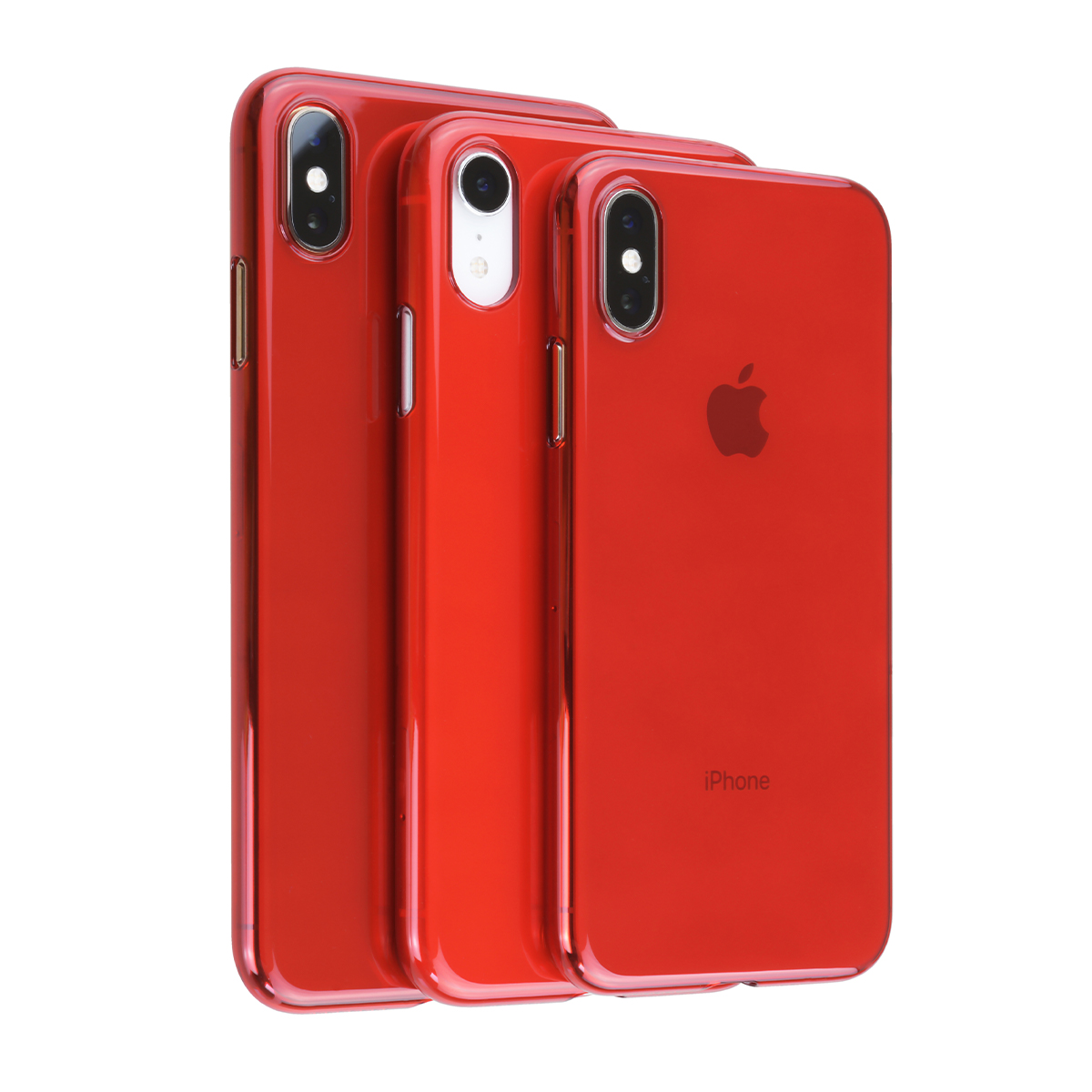 楽天市場 公式 パワーサポート エアージャケット クリアレッド Iphone Xs ケース 赤 Red パワーサポート 公式