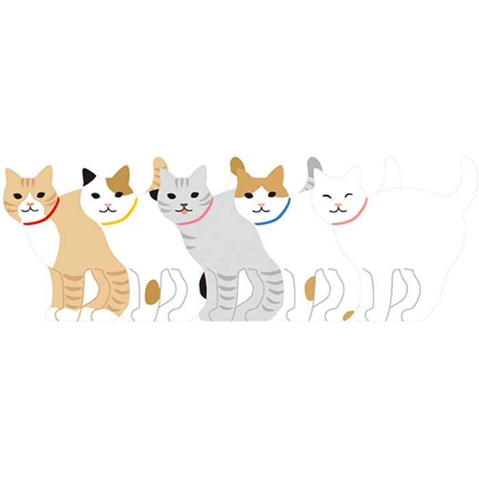 楽天市場 とら猫 アニマルダイカットメモ メモ帳 猫雑貨 キュート トラ 肉球雑貨ホワイトアンドピーチ